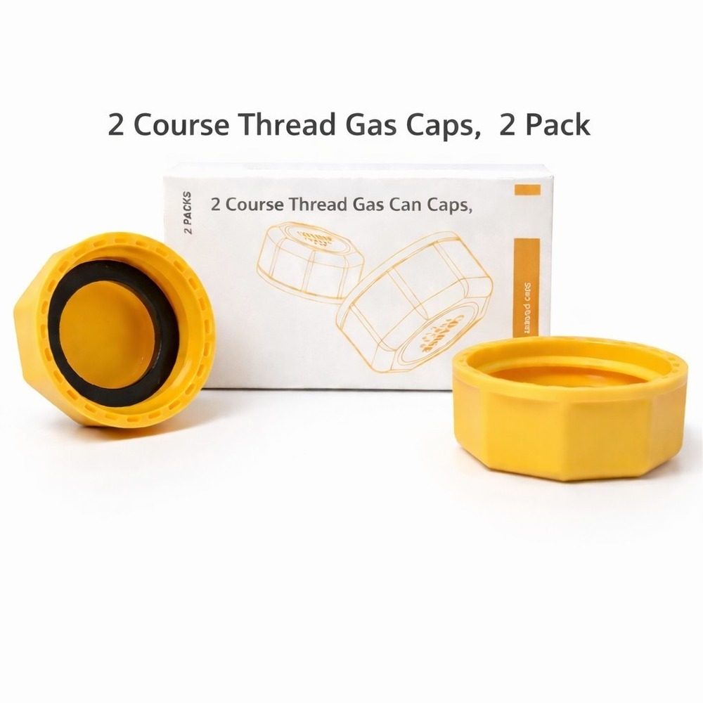 2-pack of Replacement Coarse Thread Gas Can Caps‎ NEW #0709